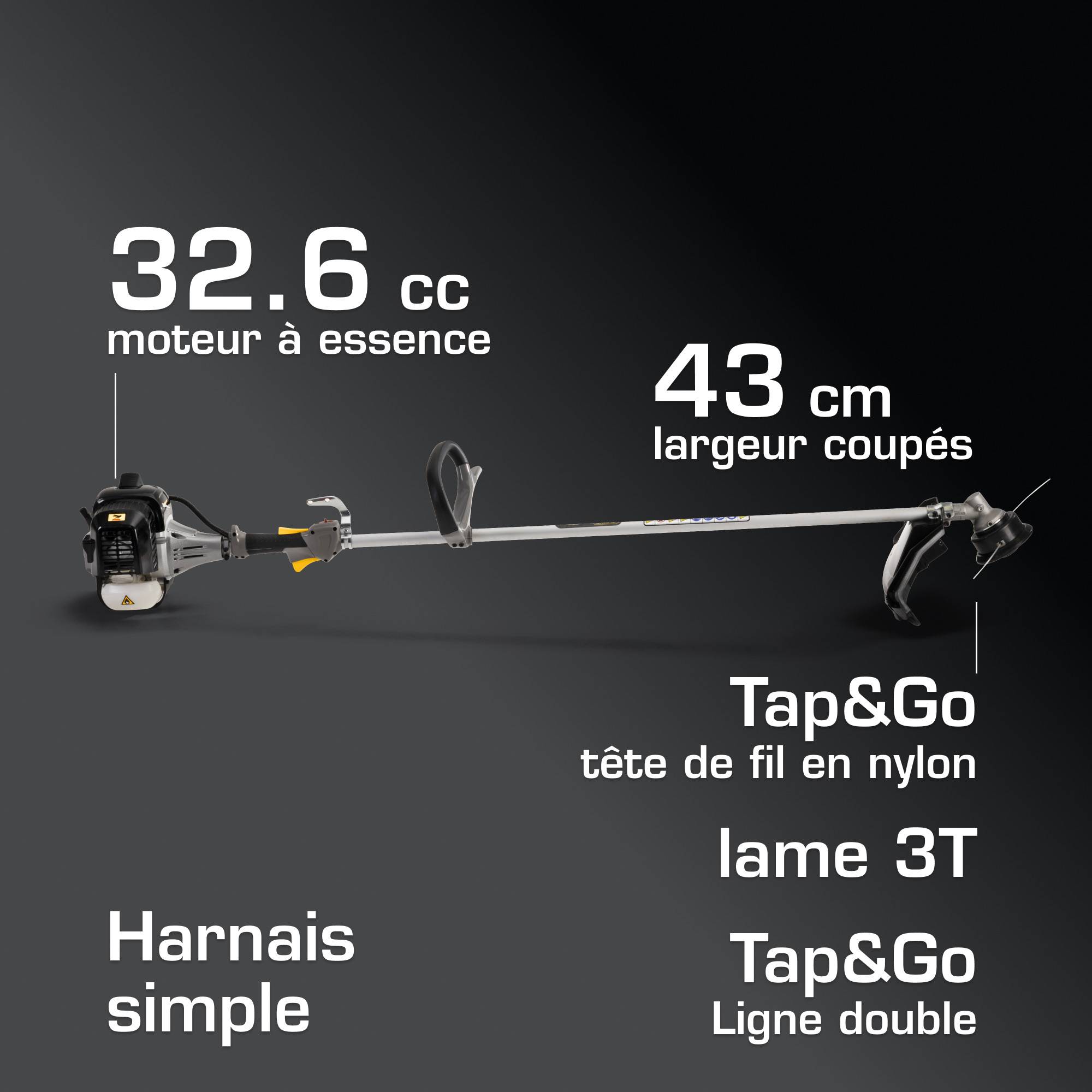 Alpina - Débroussailleuse ABR 32, 32,6 cm³, poignée Loop, tête Tap & Go et lame 3 dents - Alpina - Image 6