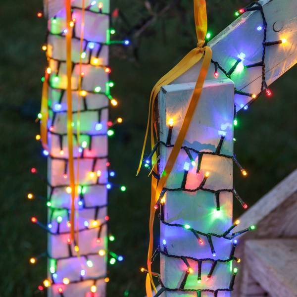 Lotti - Guirlande extérieur BOA 20M 1000 LED multicolores câble vert foncé 8 modes minuteur Lotti - Image 3