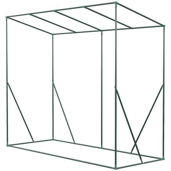 Serre de Jardin Anti-UV 2 fenêtres moustiquaires + Barres renforcement 200L x 77l x 169H cm Acier PE Vert - Image 10