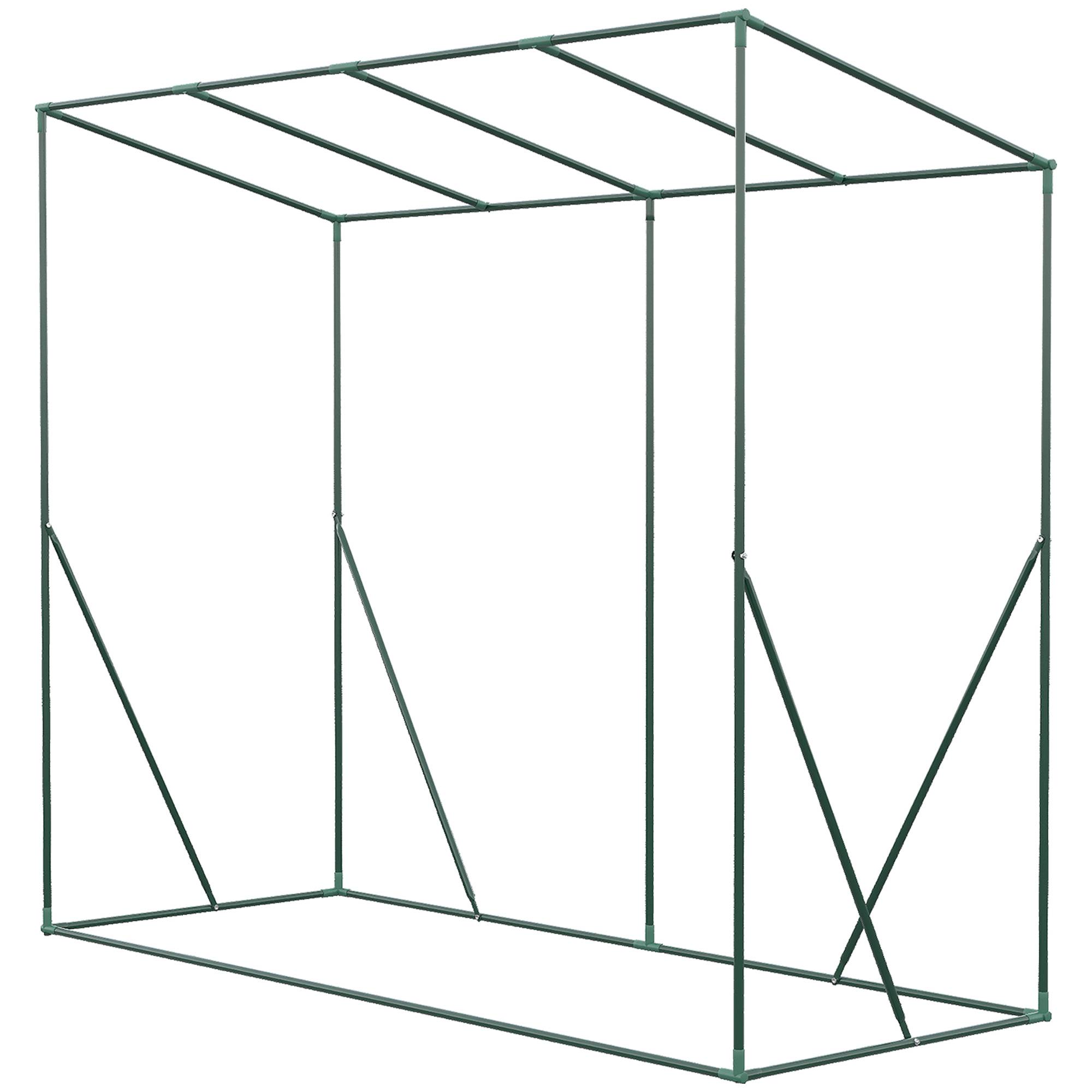 Serre de Jardin Anti-UV 2 fenêtres moustiquaires + Barres renforcement 200L x 77l x 169H cm Acier PE Vert - Image 10