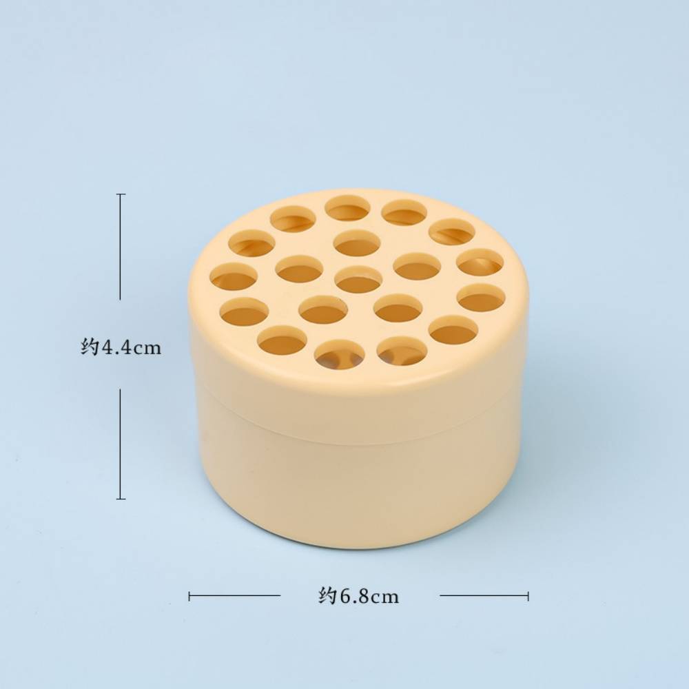 Fleurs fixées-Support spirale Ikebana 19 trous - Pour compositions florales DIY - Tige métallique beige - Living123 - Image 3