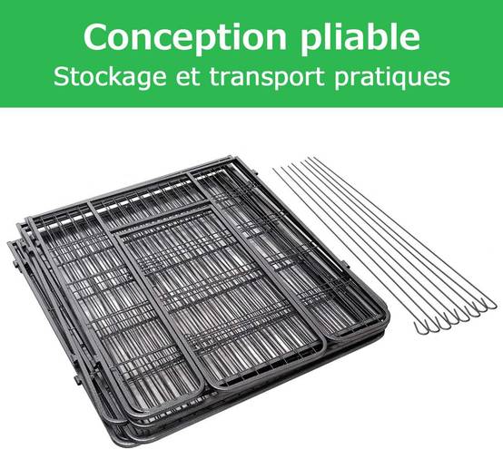 Parc pour animaux en métal pliable à 8 panneaux, enclos d'exercice pour chiots - Image 4