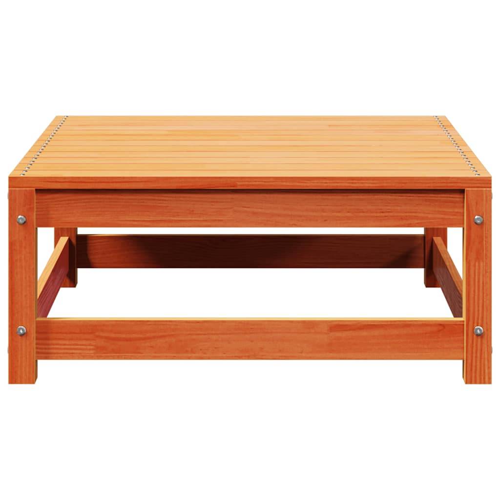 Vidaxl - Repose-pied de jardin cire marron 70x70x30cm bois de pin massif vidaXL 837939 - Image 5