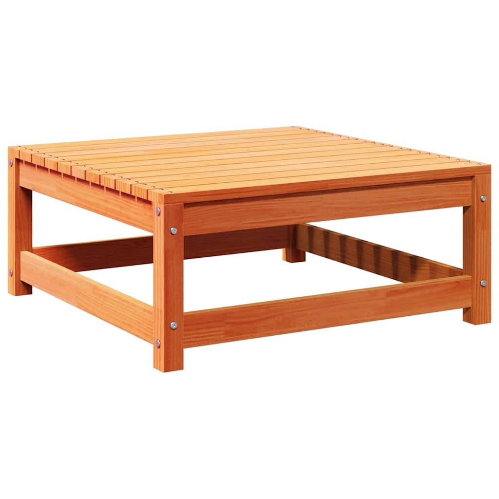 Vidaxl - Repose-pied de jardin cire marron 70x70x30cm bois de pin massif vidaXL 837939 - Image 2