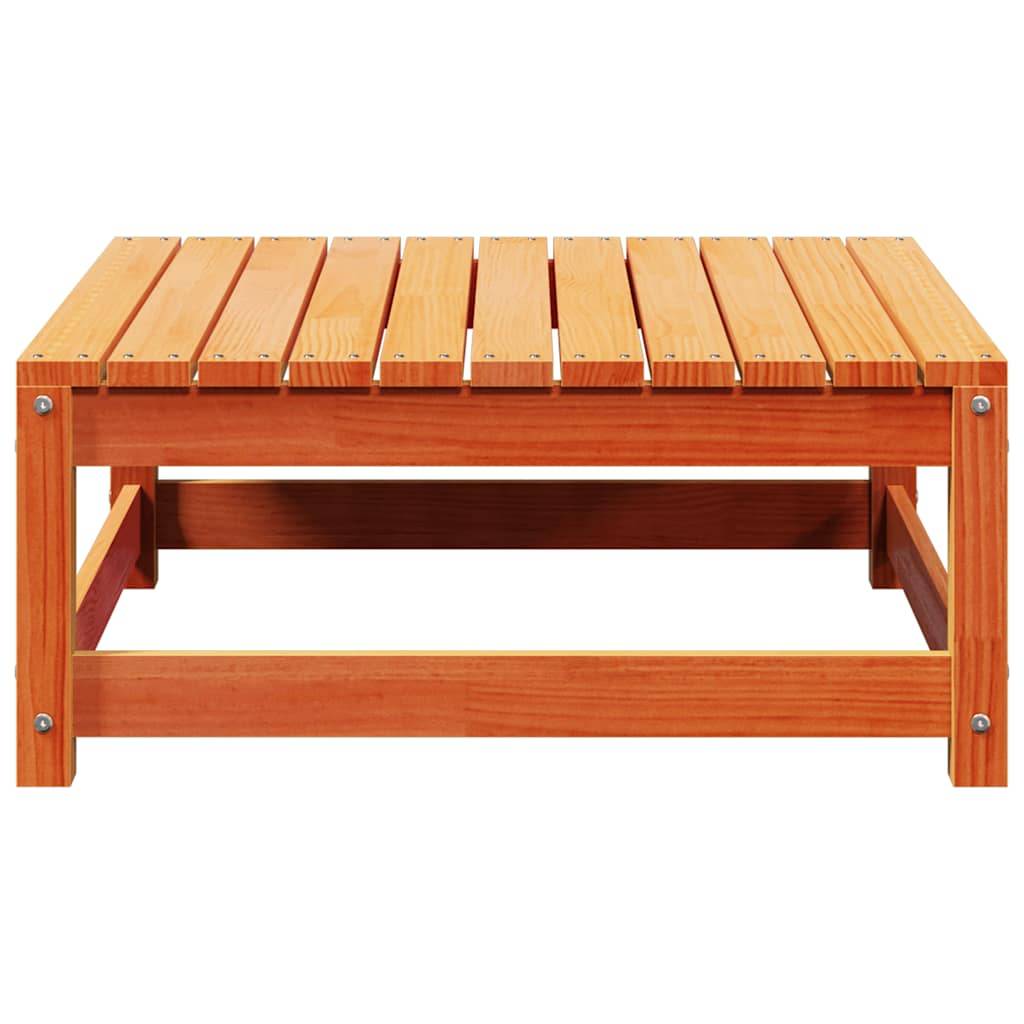 Vidaxl - Repose-pied de jardin cire marron 70x70x30cm bois de pin massif vidaXL 837939 - Image 6