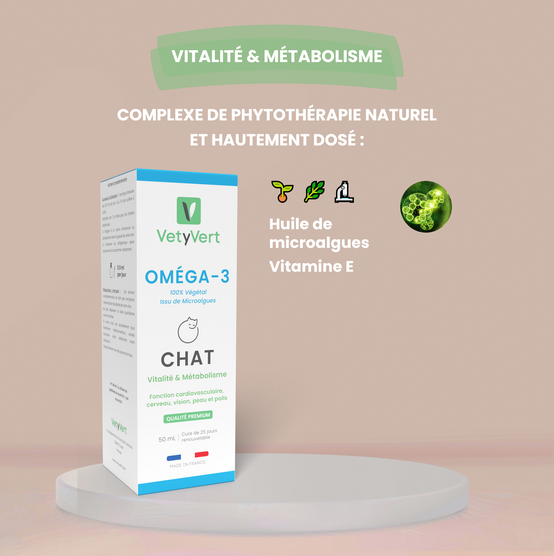 Complément alimentaire vétérinaire - Oméga 3 chat 50 mL - VetyVert - Image 3