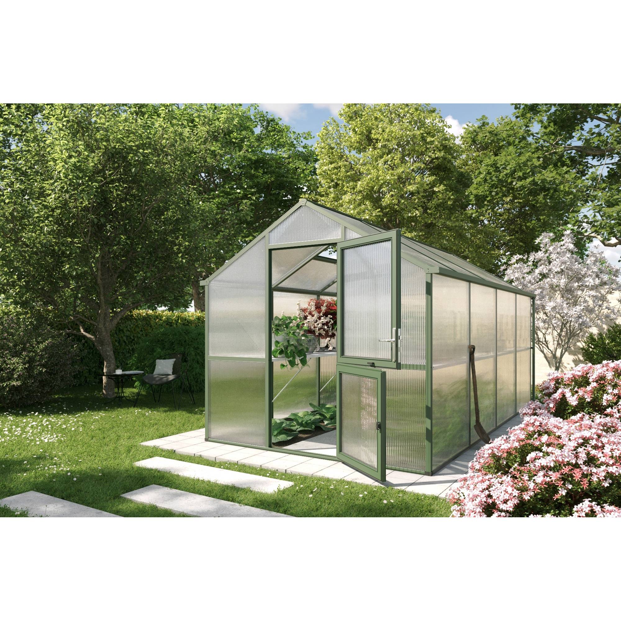 Serre de jardin 10m² KGT Iris IV, Vert - Image 2