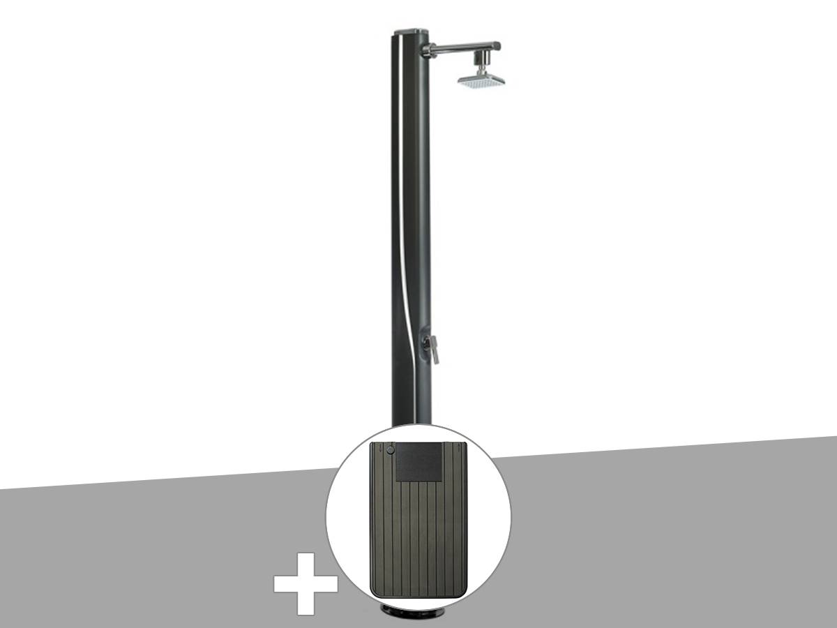 Ubbink - Douche solaire 25 L Solaris Luxe + Plancher solaire Anthracite - Ubbink