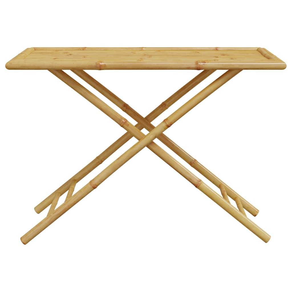 Vidaxl - Ensemble de bistro pliante 5 pcs-Salons de jardin et coussins gris foncé bambou - Image 7