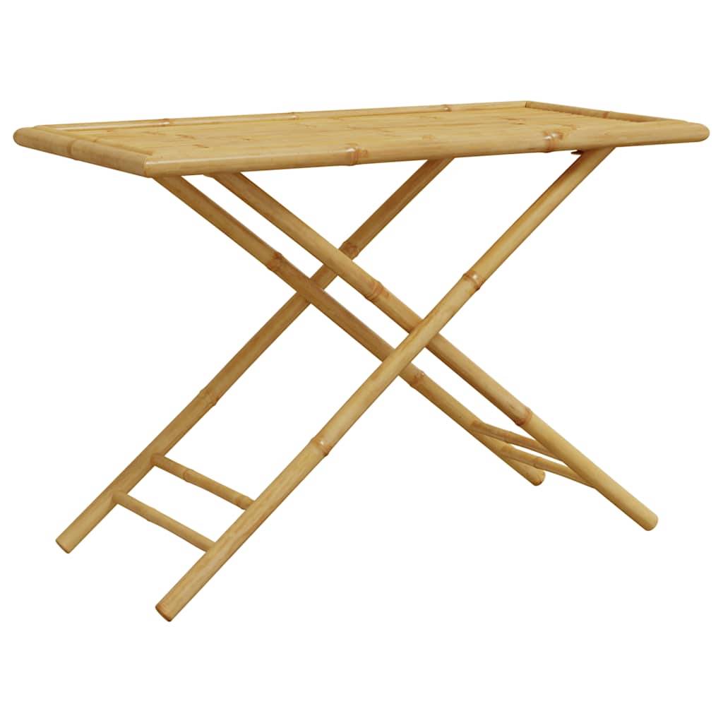 Vidaxl - Ensemble de bistro pliante 5 pcs-Salons de jardin et coussins gris foncé bambou - Image 6