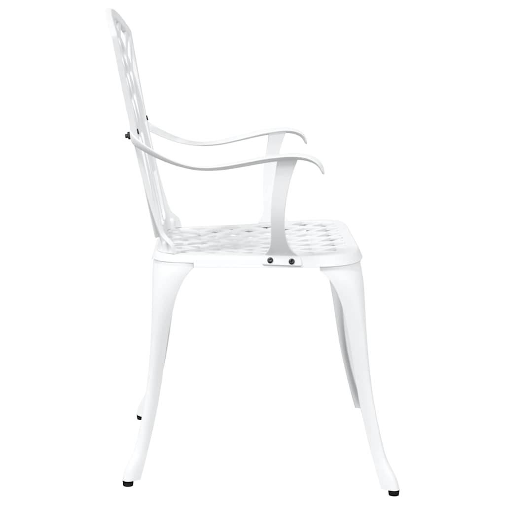 Chaise de jardin aluminium blanc 53 x 51 x 88,5 cm - PANGIVO - Image 5