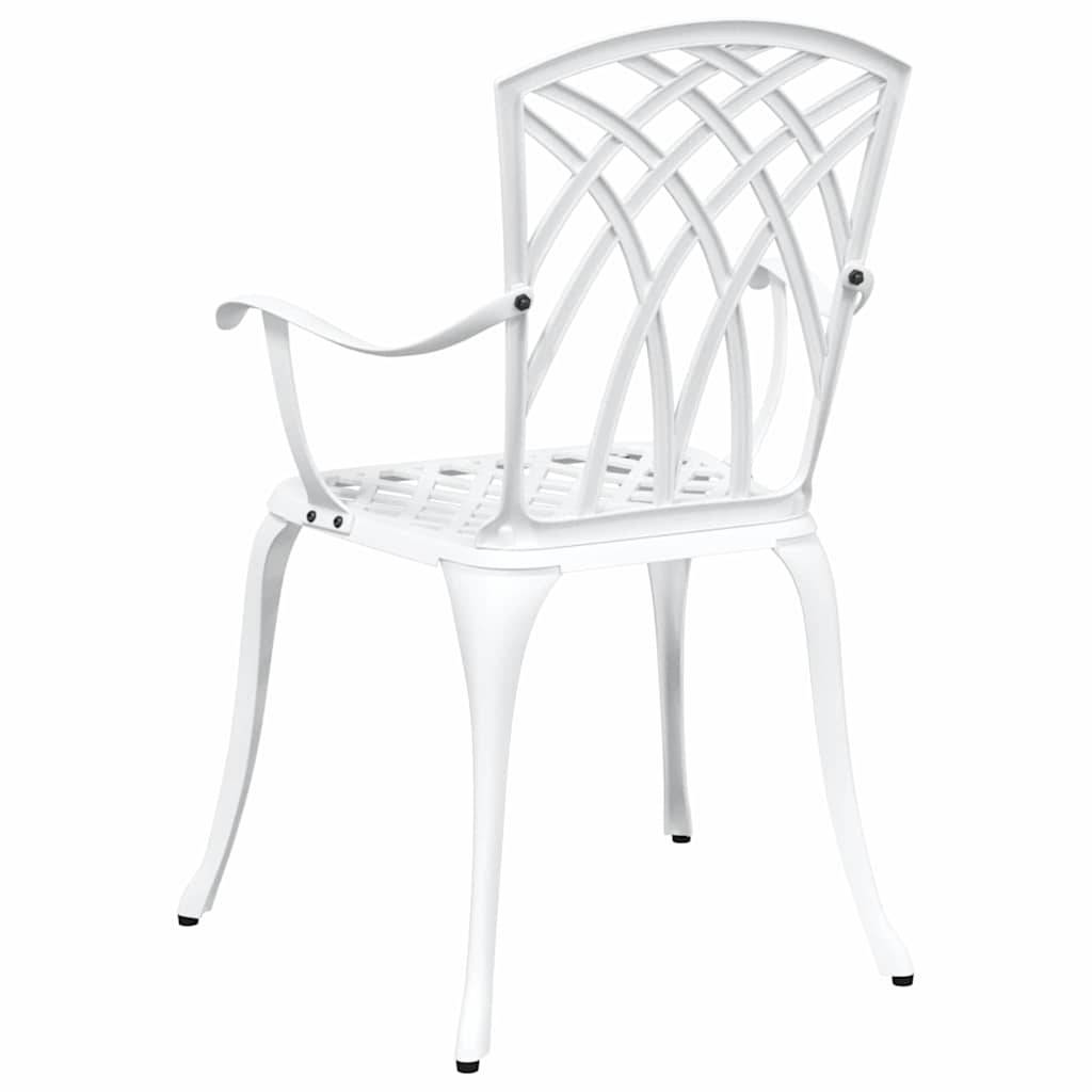 Chaise de jardin aluminium blanc 53 x 51 x 88,5 cm - PANGIVO - Image 6
