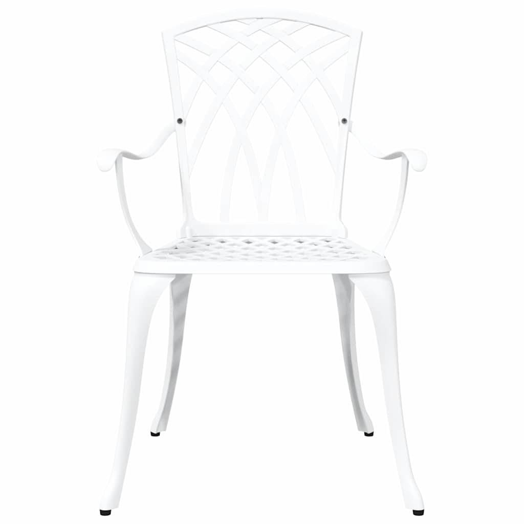 Chaise de jardin aluminium blanc 53 x 51 x 88,5 cm - PANGIVO - Image 4