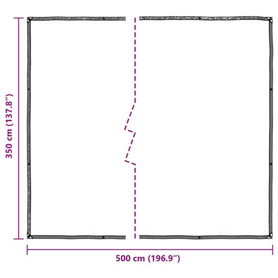 Bâche de protection polyéthylène transparent 500 x 350 cm, poids:3.48kg - PANGIVO - Image 8