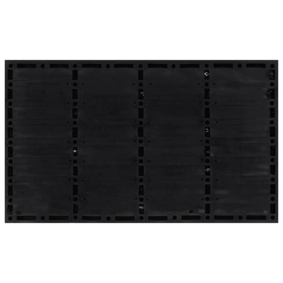 Tapis de Porte en Caoutchouc et Fibre de Coco Antidérapant et Résistant pour Extérieur Noir 45x75 cm – ComfortXL Outdoor Living - Image 3