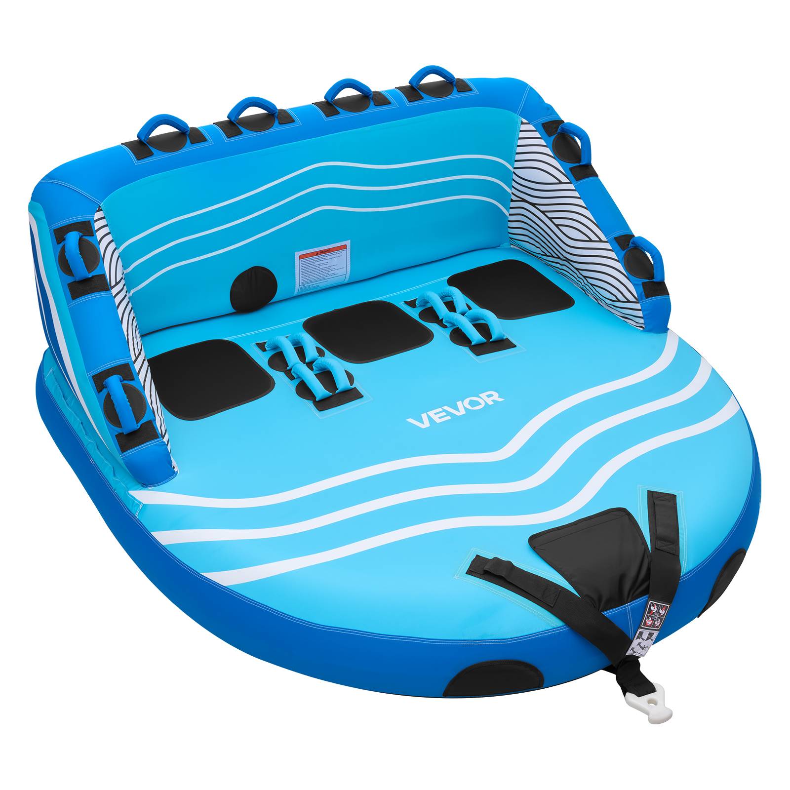 Vevor - VEVOR Bouée Tractée Gonflable Canapé pour Tubing Bateau 3 Passagers 231 kg - Image 1