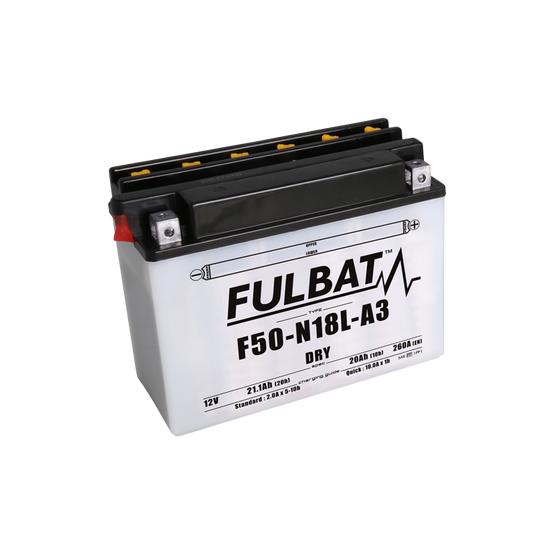 Batterie F50-N18L-A DRY 12V 21,1Ah – FULBAT – 260 A – 550899 - Image 1