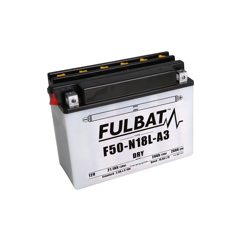 Batterie F50-N18L-A DRY 12V 21,1Ah – FULBAT – 260 A – 550899 - Image 1