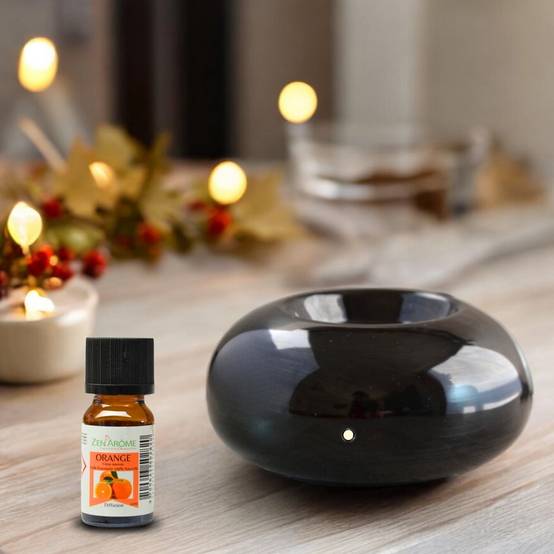Zen'Arôme Diffuseur par Chaleur Douce Cérazen Noir - Brûleur Aromathérapie Discret - Adapté aux Huiles Essentielles - Silencieux - Image 3