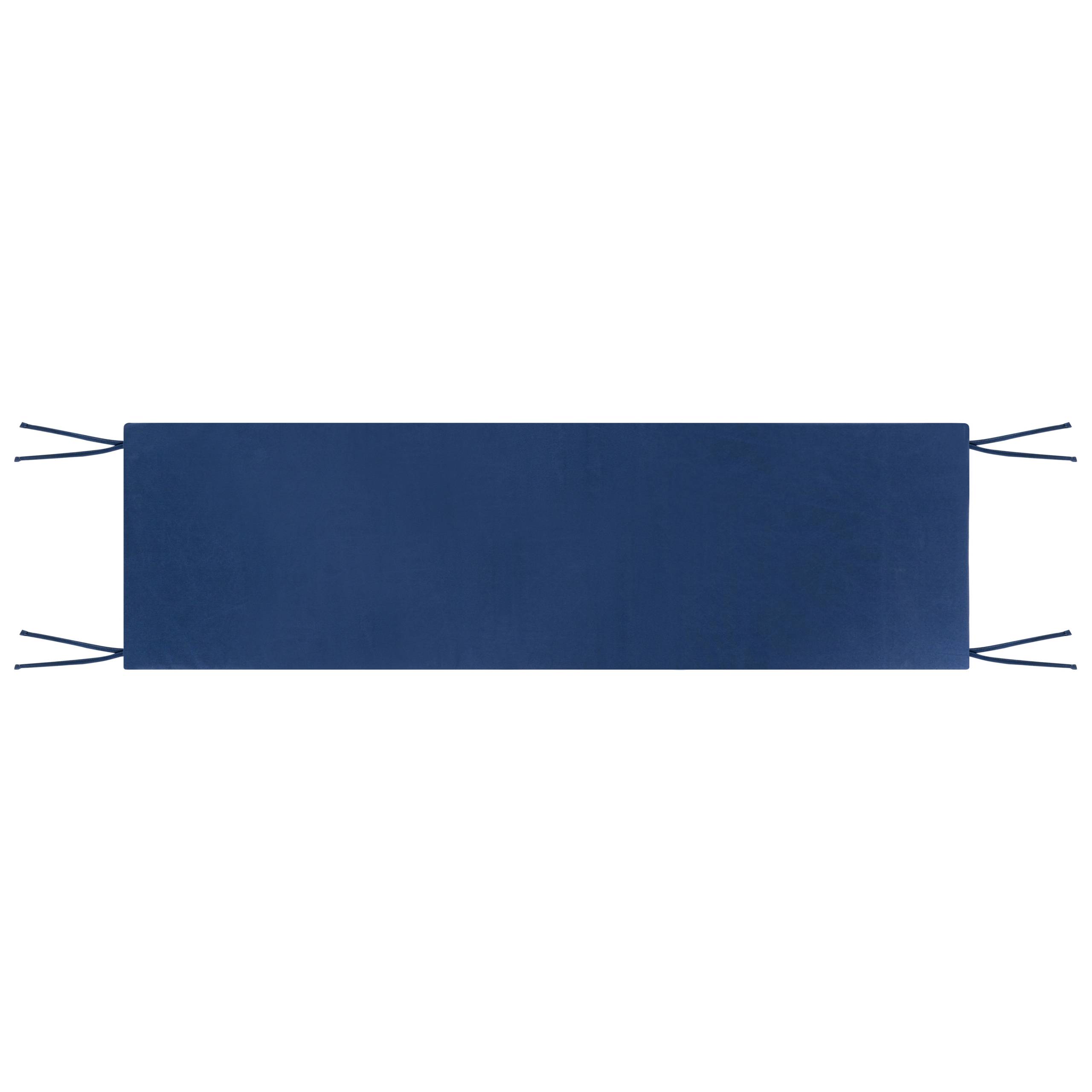 Beliani - Coussin d'assise d'extérieur Oléfine Bleu TUSCANIA - 157x34x5- Beliani - Image 5