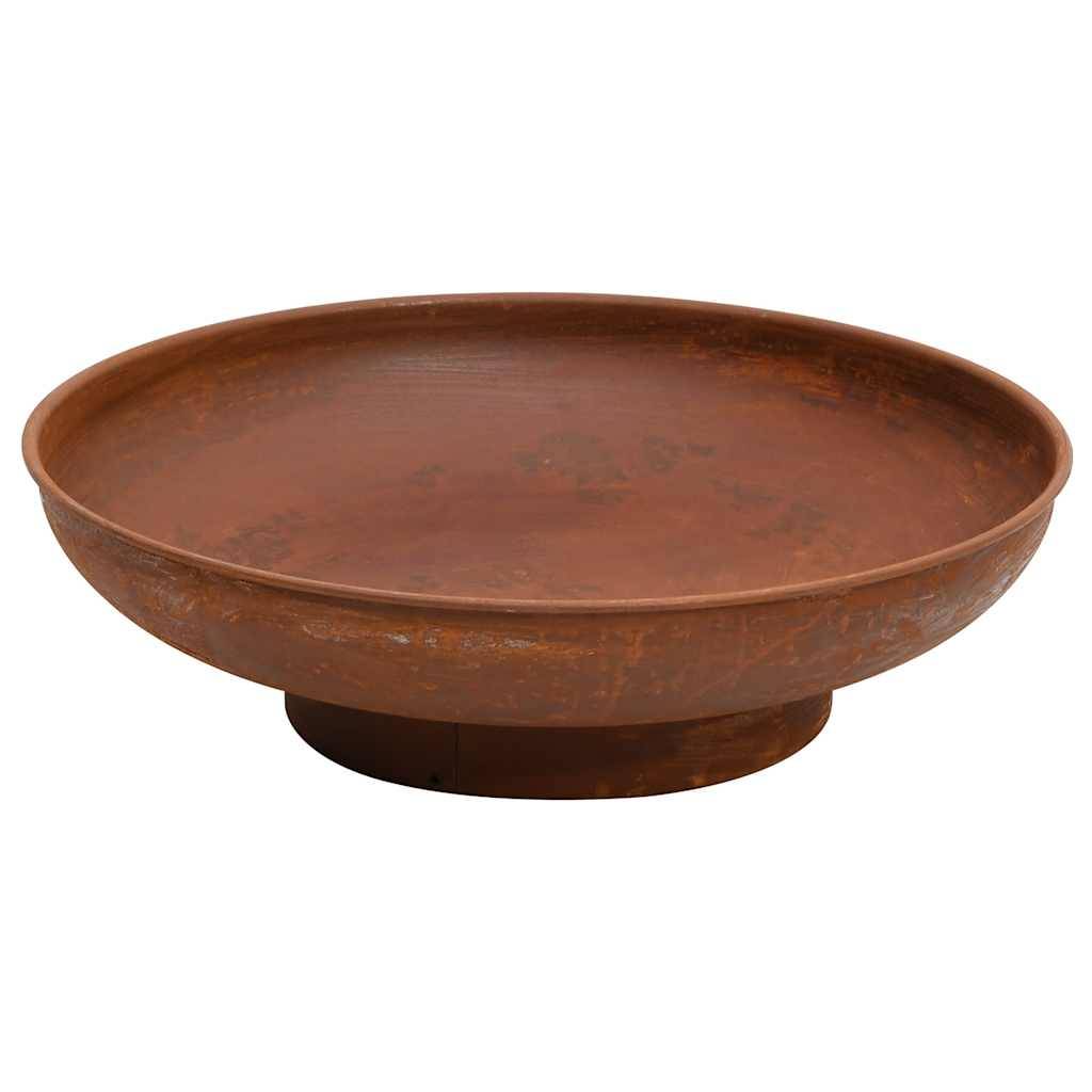 ComfortXL - Brasero de Jardin Rond Acier Vasque à Feu pour Terrasse Design Rustique 57 cm Marron - ComfortXL Outdoor Living