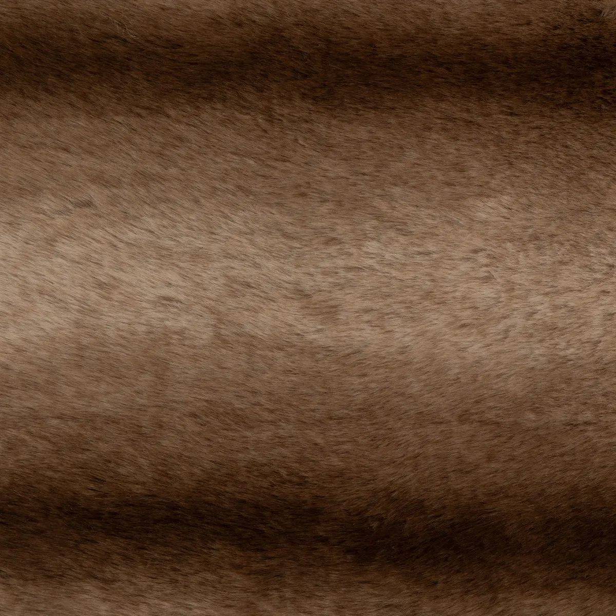 Atmosphera - Tapis décoratif en Fourrure nuance marron 60 x 90 cm - Image 2