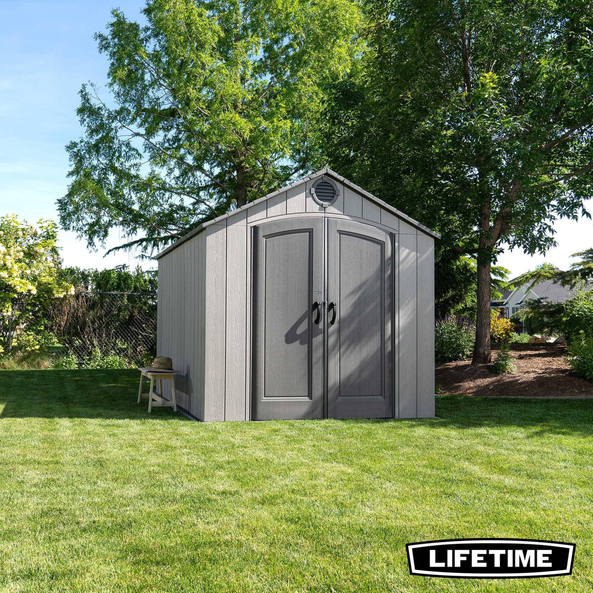 Lifetime - Abri de jardin résine Rough Cut 7.38m2 (2.43x3.04m) LIFETIME #60356 - Image 4