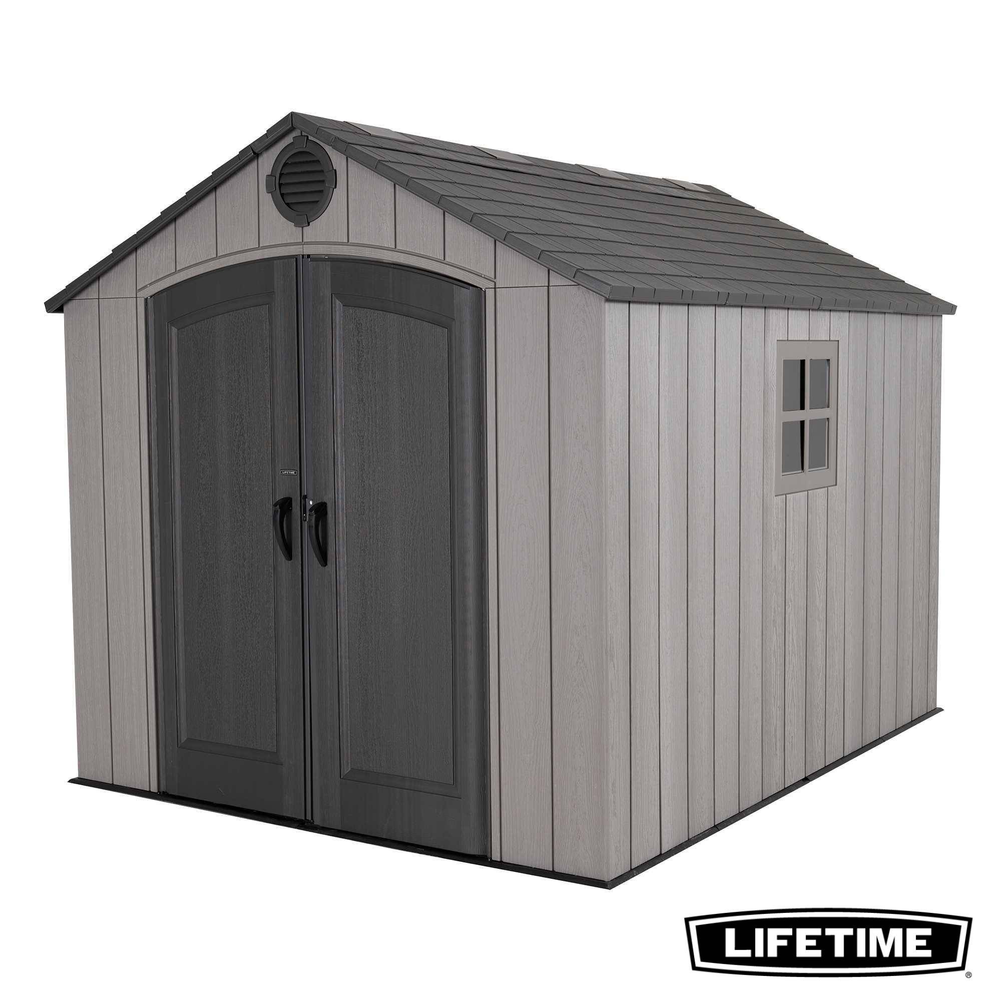 Lifetime - Abri de jardin résine Rough Cut 7.38m2 (2.43x3.04m) LIFETIME #60356 - Image 1