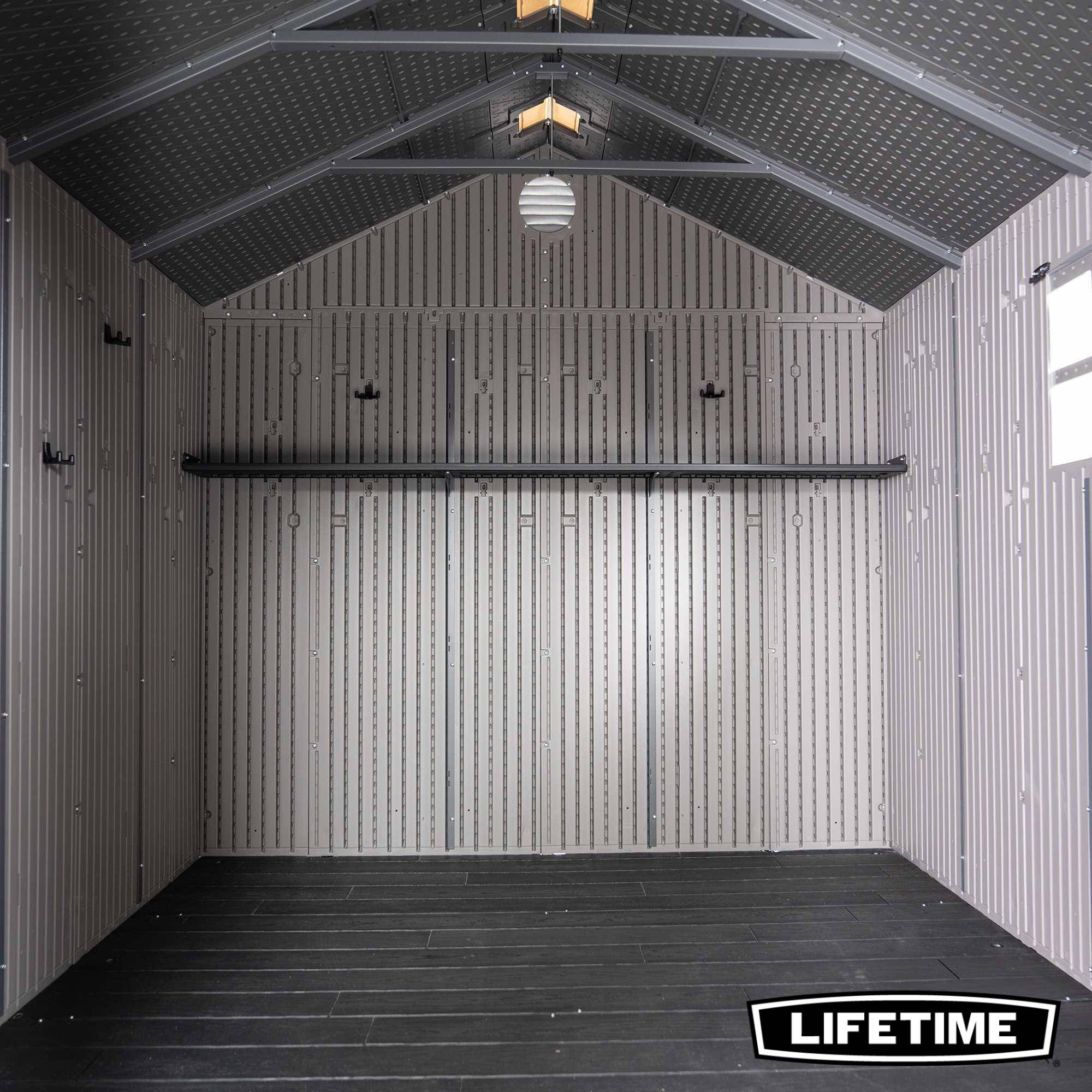 Lifetime - Abri de jardin résine Rough Cut 7.38m2 (2.43x3.04m) LIFETIME #60356 - Image 3