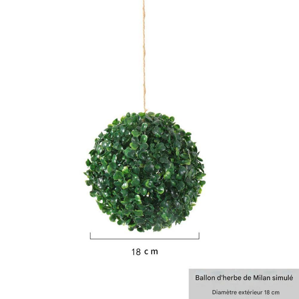 Suspension Décorative Plante Artificielle Milan 18 cm - Lot de 2 - Décoration Plafond Réaliste - Lytech - Image 2