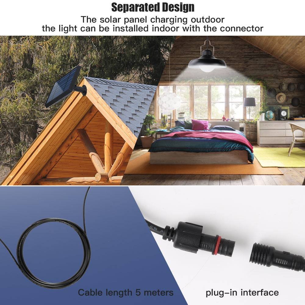Lumisky - Suspension d'extérieur nomade solaire WAREN Noir Metal D18cm - Image 8