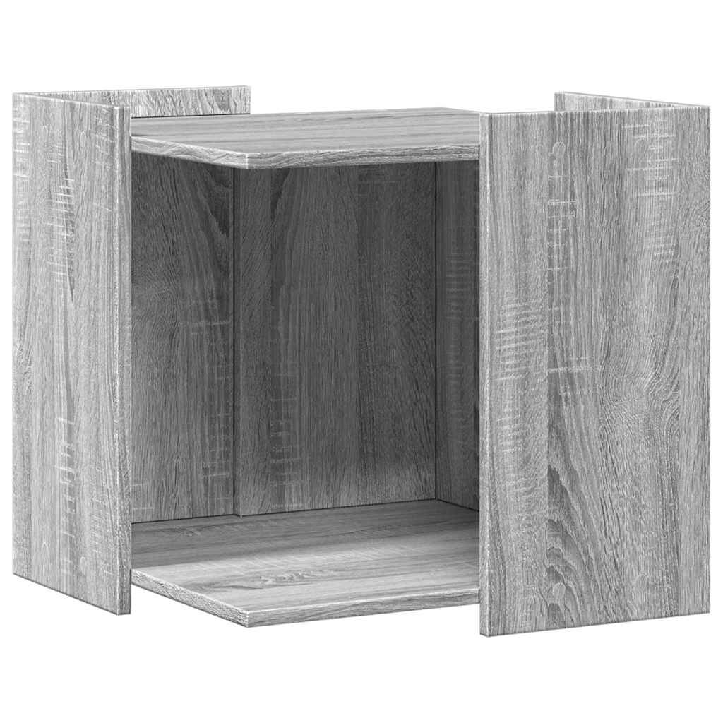 Vidaxl - Meuble de bac à litière pour chat sonoma gris bois d'ingénierie vidaXL 857756 - Image 2