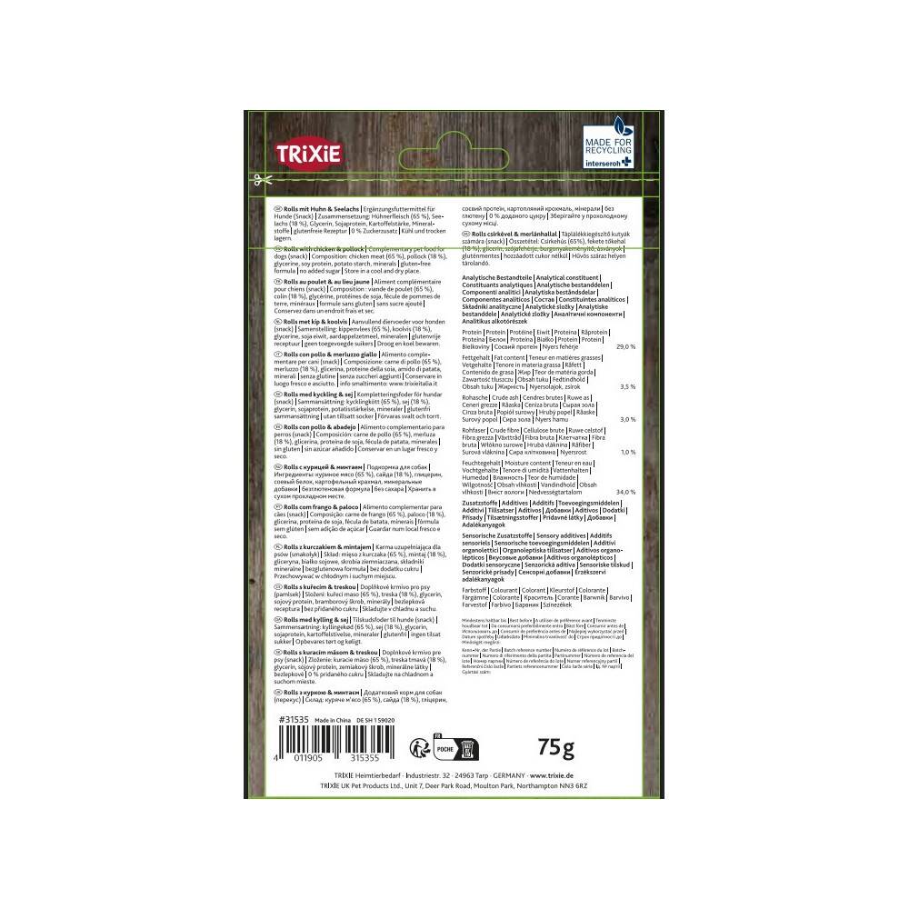 Trixie - Trixie - Friandise  poulet colin pour chien 75 gr - Image 3