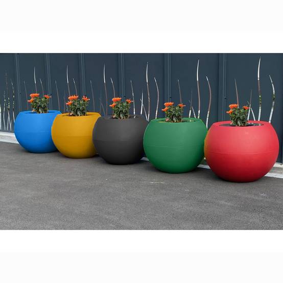 Plast'Up Rotomoulage - Pots de fleurs sphérique xxl speranza 325l jo 2024-lot de 5 - Image 2