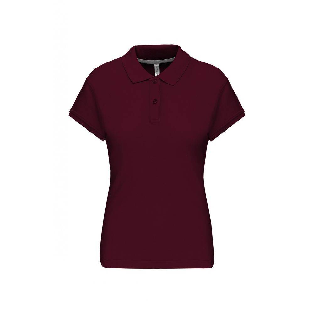 Polo de travail femme Kariban 100% coton Bordeaux L - Image 1