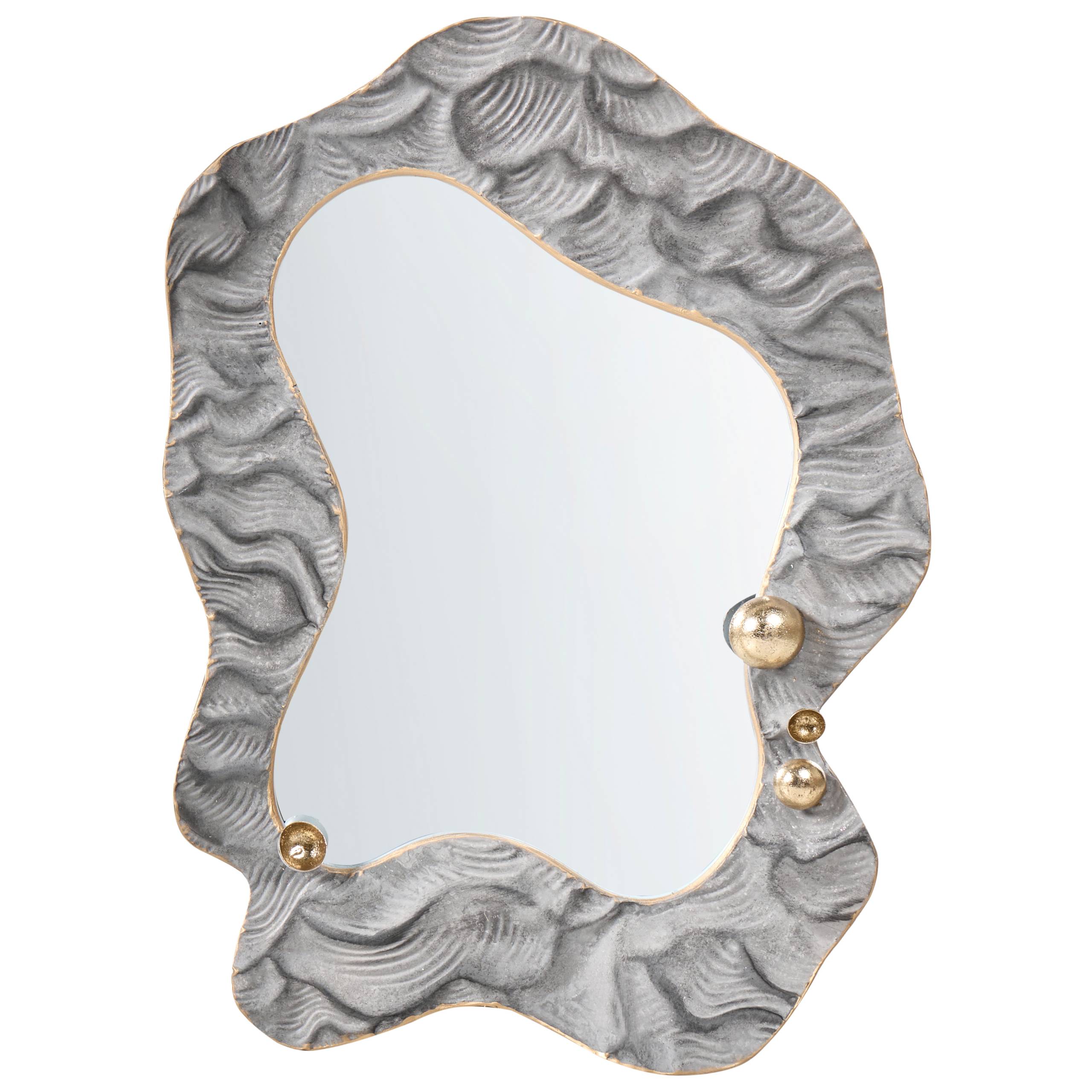Beliani - Miroir Verre Gris LINAS - Beliani - Image 2