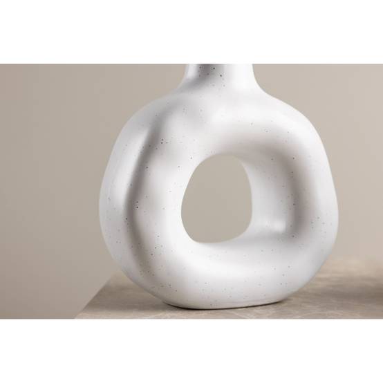 Bougeoir Design en Céramique "Judi" 13cm Blanc - Image 7
