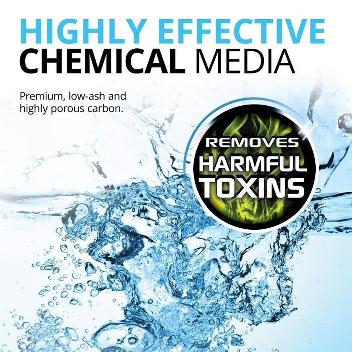 Fluval - Charbon actif pour filtre d’aquarium 3 recharges FLUVAL 100 g - média granulaire faible en cendres - Image 5