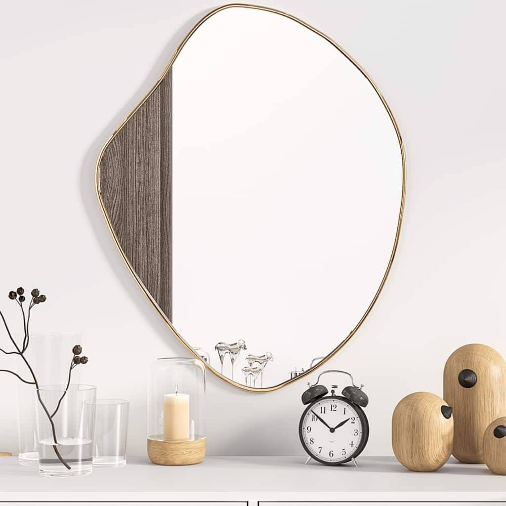 Miroir mural Doré 60x50 cm Maison Chic - Image 2