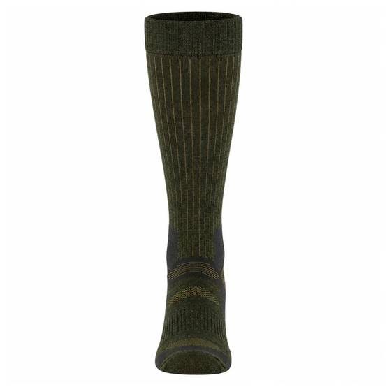 Chaussettes hautes cerf kaki laine mérino 40% - Mixte - Image 2
