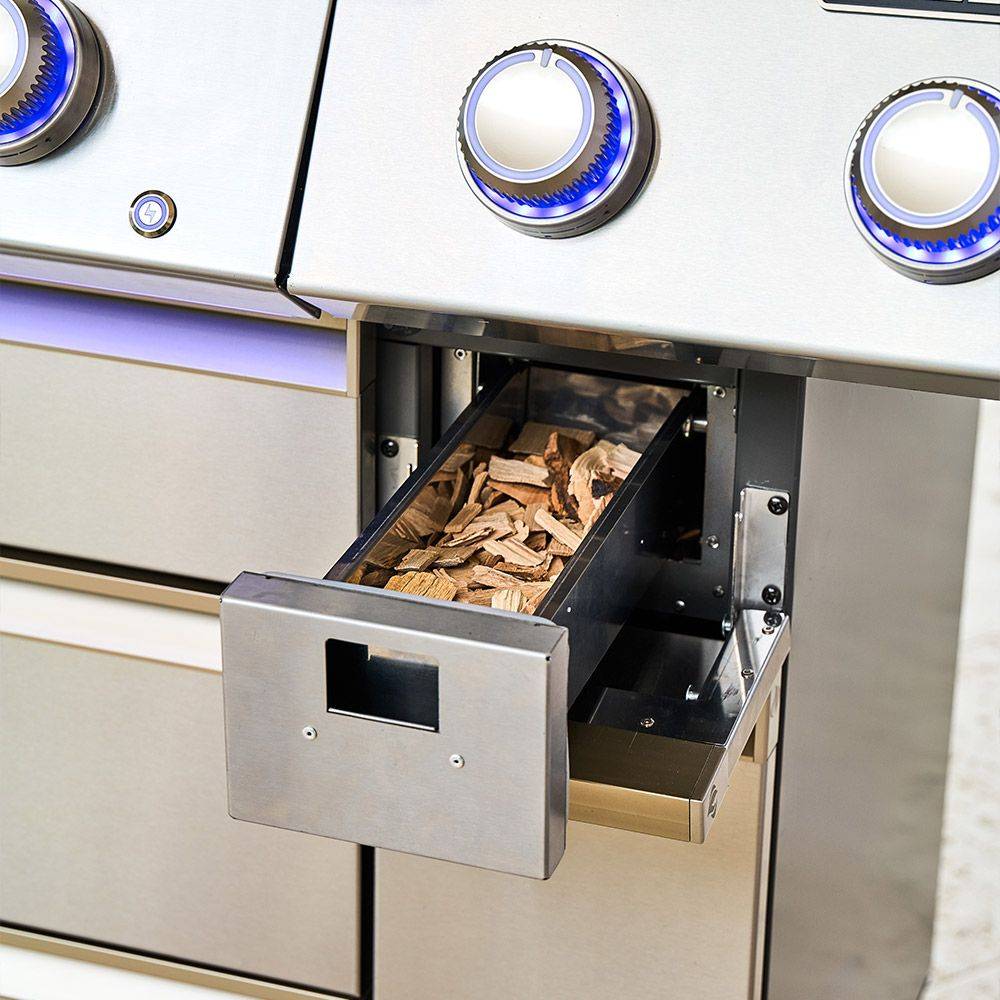 Napoleon - Barbecue à gaz Prestige PRO 665 + Sizzle Zone + Brûleur arrière - Inox - Image 5