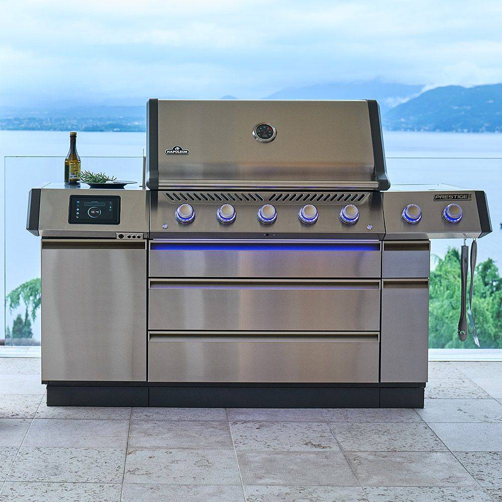 Napoleon - Barbecue à gaz Prestige PRO 665 + Sizzle Zone + Brûleur arrière - Inox - Image 2