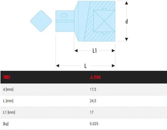 Réducteur F3/8'' à M1/4'' - FACOM - J.230 - Image 2