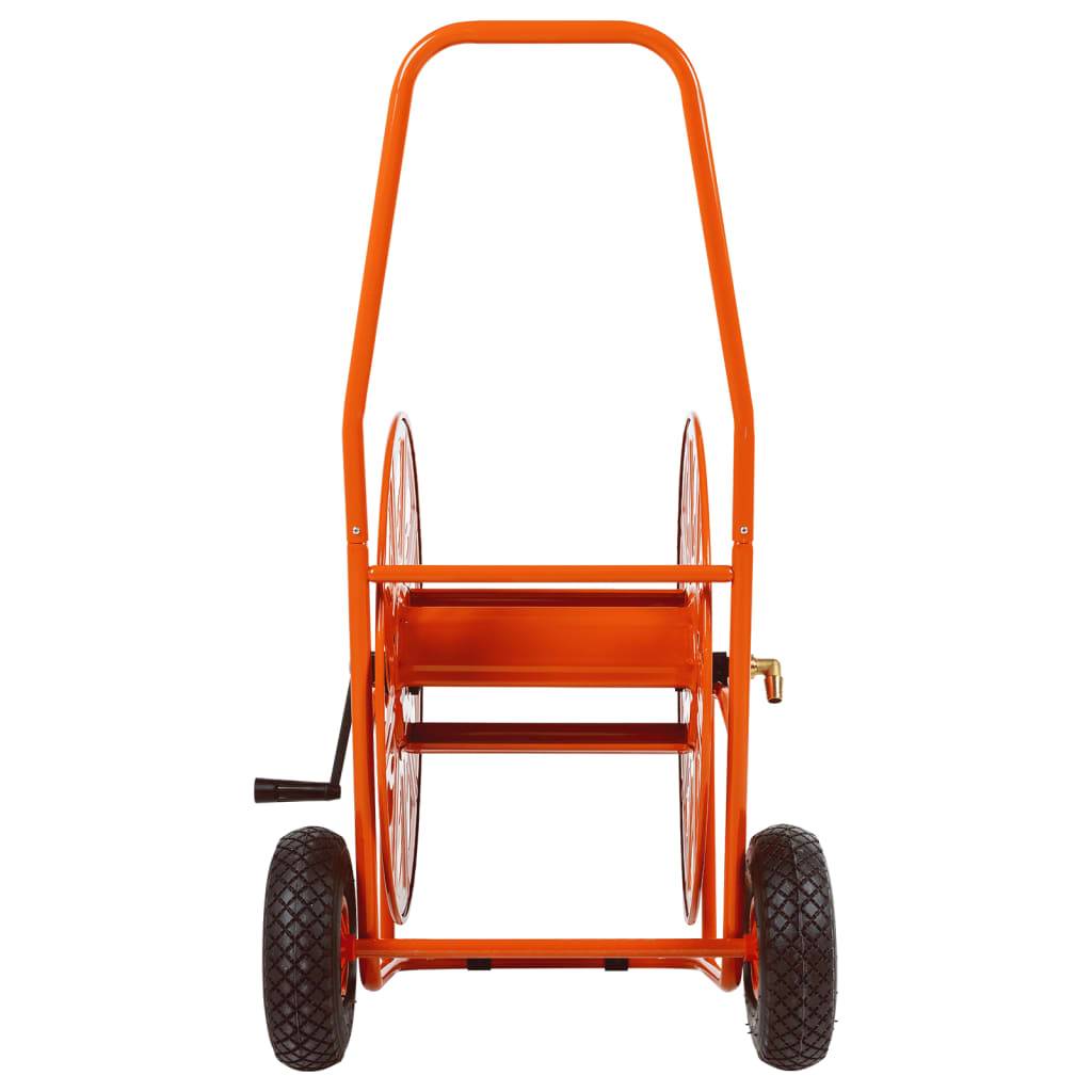 PANGIVO - Chariot d'enrouleur pour tuyau acier rouge et noir 67 x 61.5 x 101.5 cm - PANGIVO - Image 5