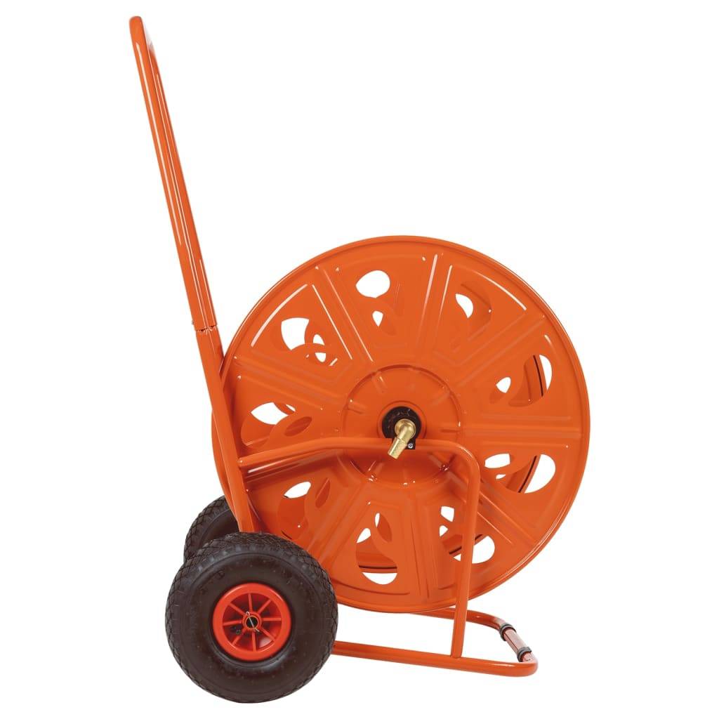 PANGIVO - Chariot d'enrouleur pour tuyau acier rouge et noir 67 x 61.5 x 101.5 cm - PANGIVO - Image 4