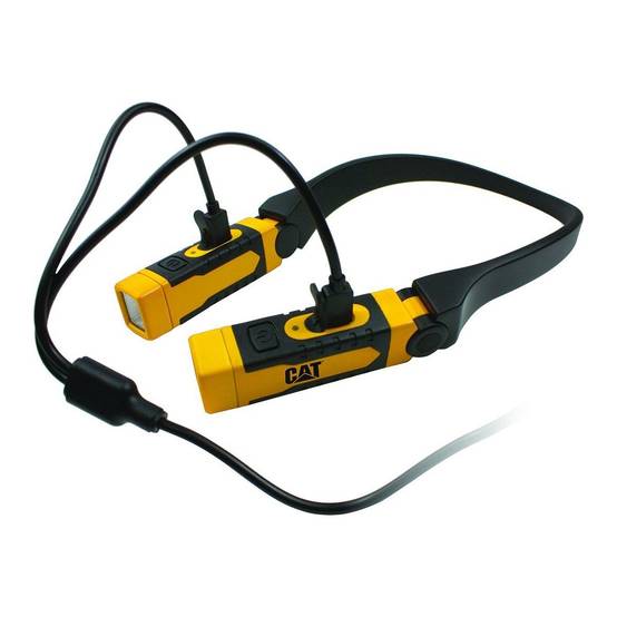 Lampe de cou à Led rechargeable 300 Lumens Chargeur USB Portée 25 m Etanche IPX6 CAT - Image 2