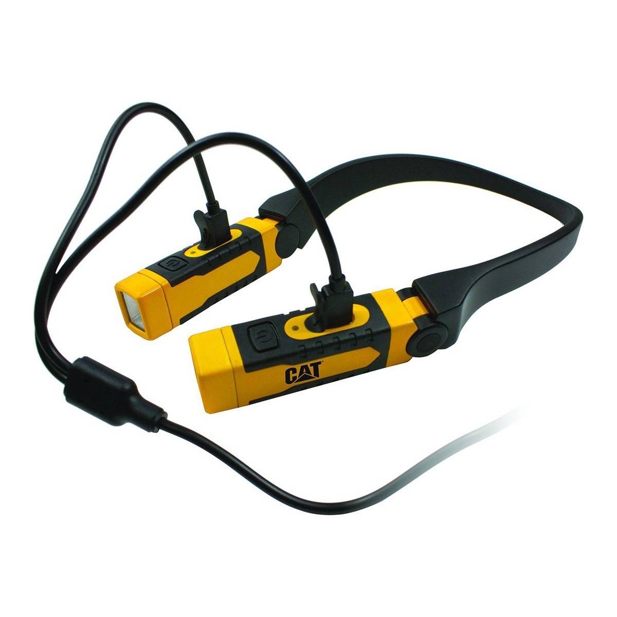 Lampe de cou à Led rechargeable 300 Lumens Chargeur USB Portée 25 m Etanche IPX6 CAT - Image 2