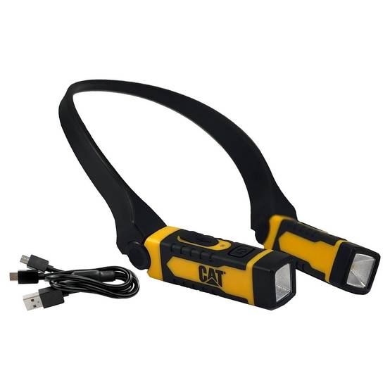 Lampe de cou à Led rechargeable 300 Lumens Chargeur USB Portée 25 m Etanche IPX6 CAT - Image 1