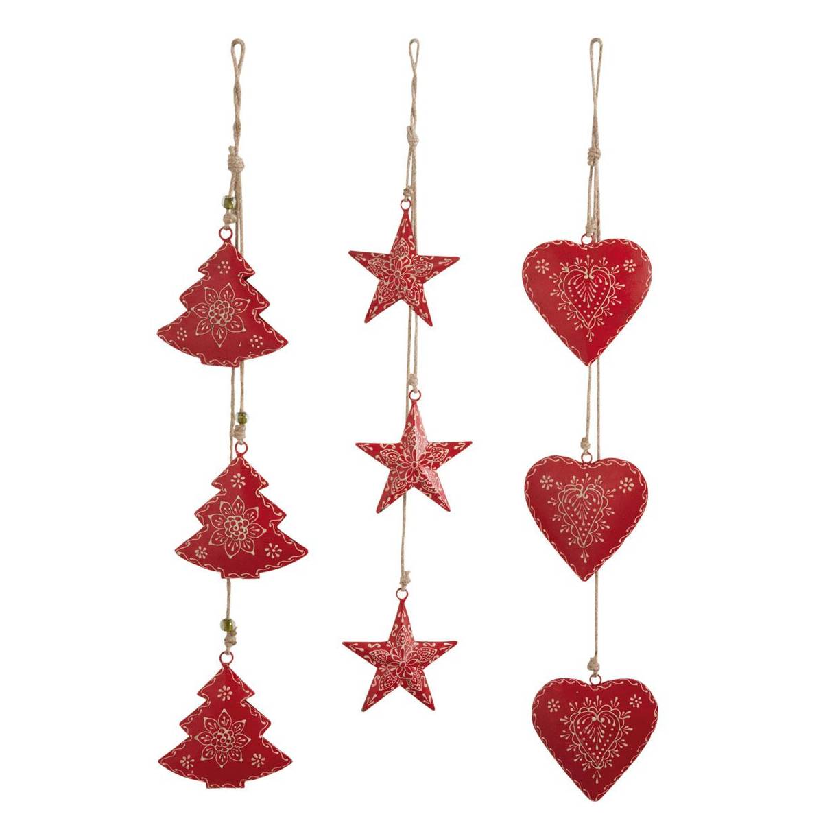 Aubry Gaspard - Suspension de Noël en métal (Lot de 3) - Image 1