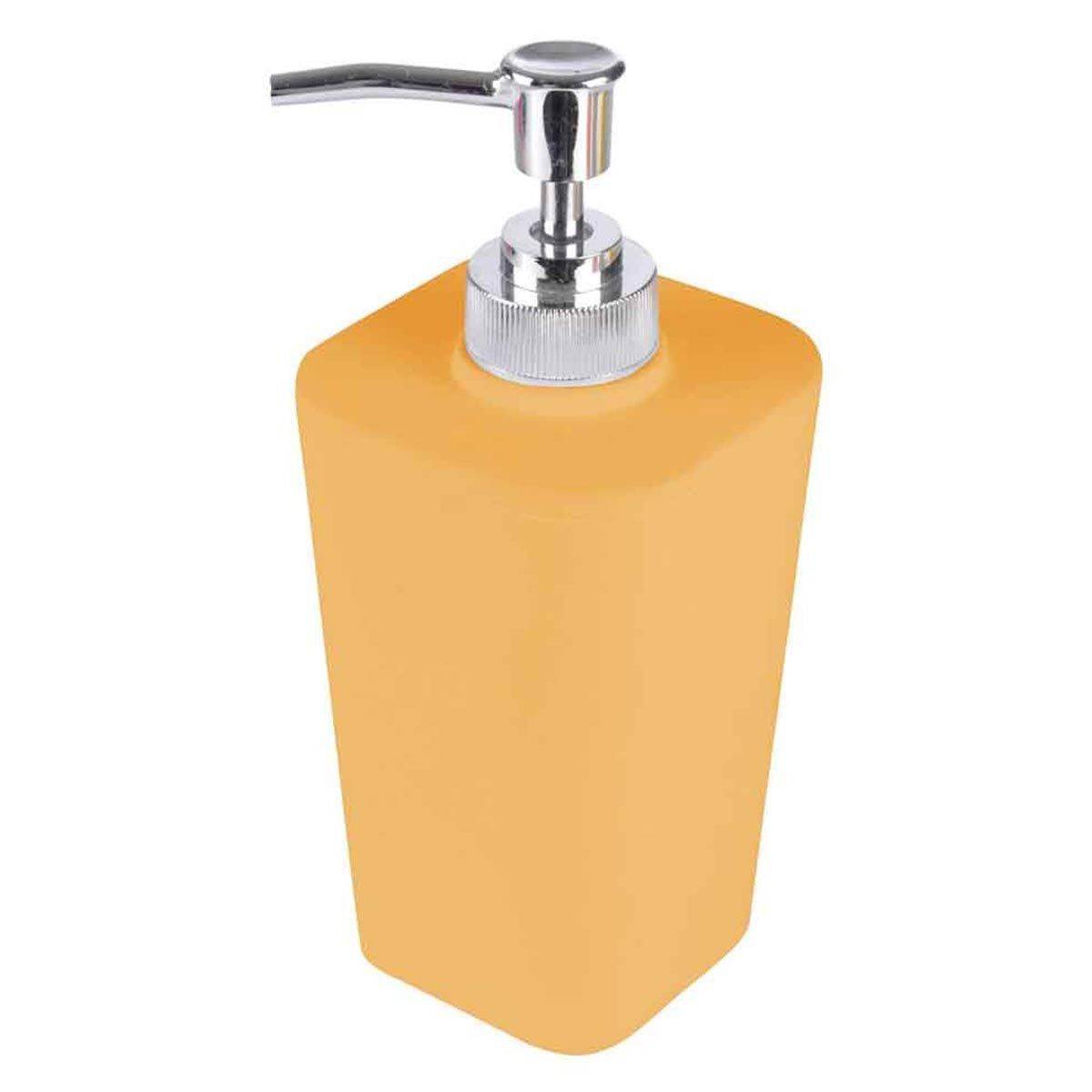Distributeur de Savon Soft Touch "Vitamine" 18cm Ocre - Image 1